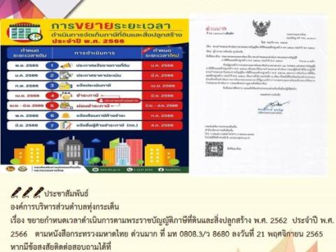 ประชาสัมพันธ์ผลการดำเนินการประจำปีงบประมาณ พ.ศ.๒๕๖๖