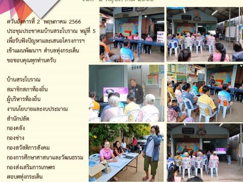ประชาสัมพันธ์ผลการดำเนินการประจำปีงบประมาณ พ.ศ.๒๕๖๖
