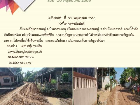 ประชาสัมพันธ์ผลการดำเนินการประจำปีงบประมาณ พ.ศ.๒๕๖๖